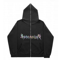 REFLECTIVE ASCENSION FULL-ZIP UP HOODIE