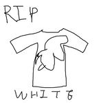 ASCENDED WHITE DINOSAUR TEE